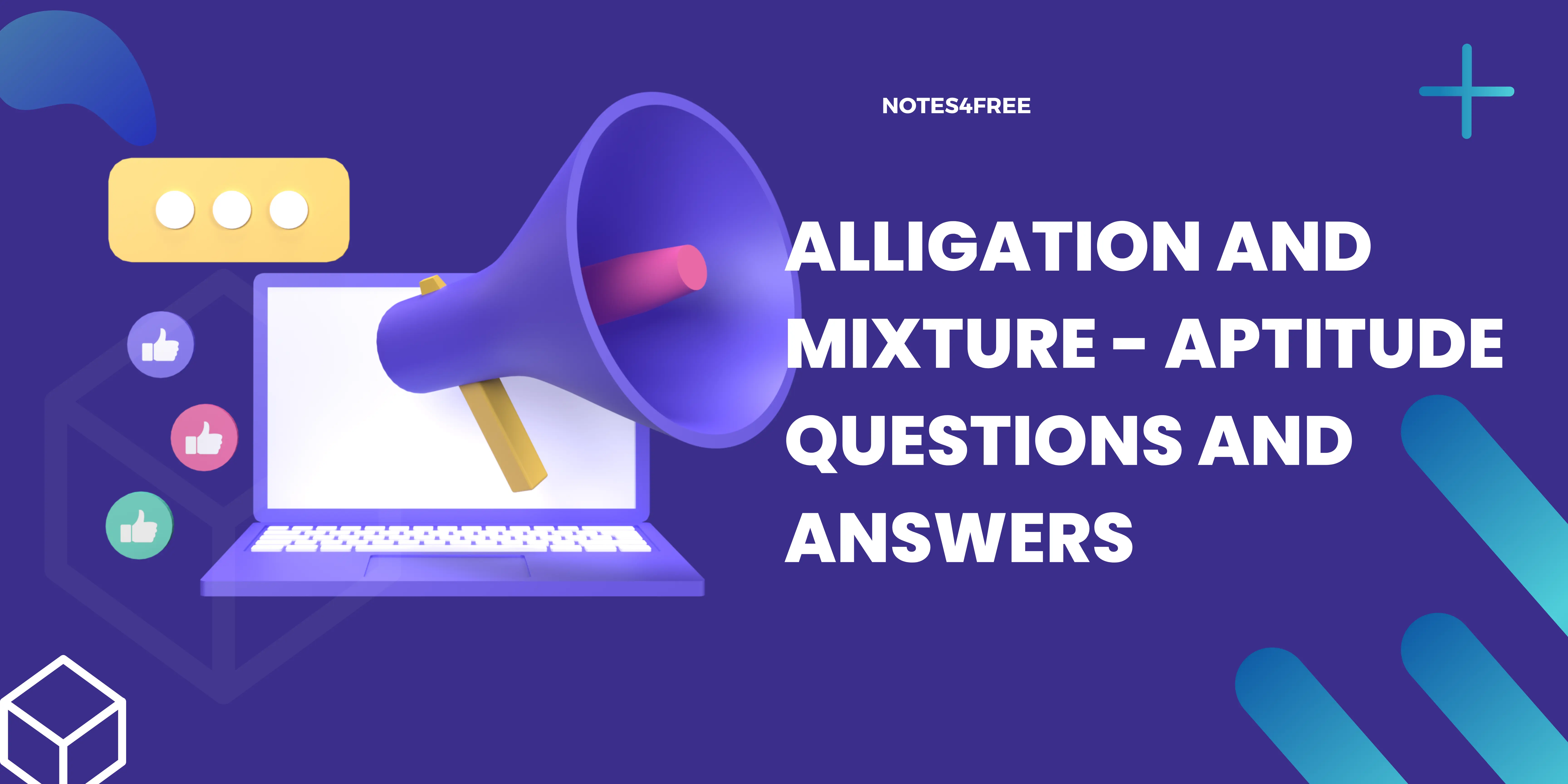 Alligation and Mixture - Aptitude Questions and Answers