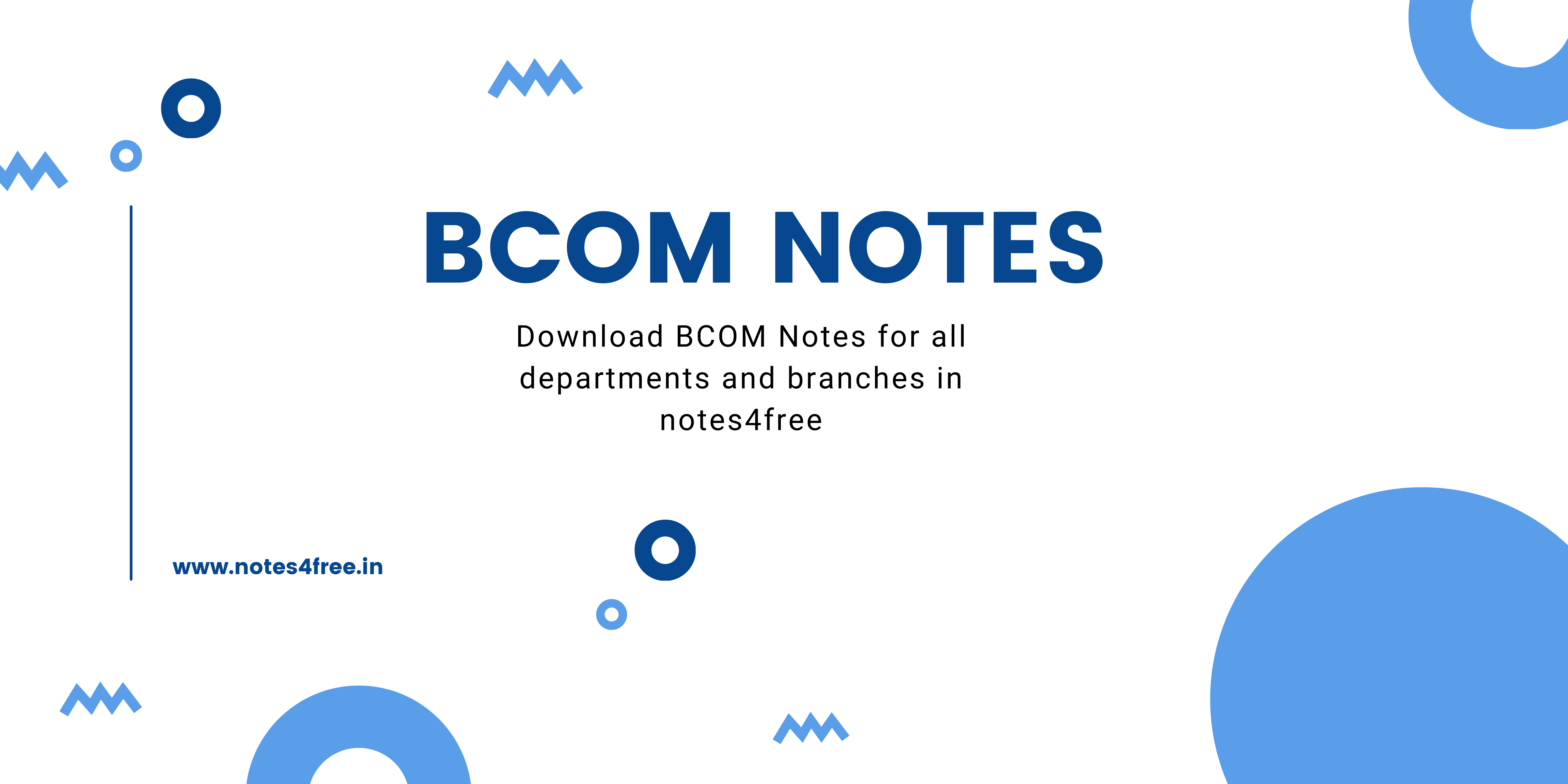 Bcom notes